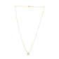14k Yellow Gold MOP Evil Eye Necklace