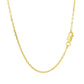 18k Yellow Gold Diamond Cut Cable Link Chain (1.40 mm)