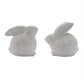 Distressed Bunny Figurine Set of 2