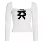 Generation Love - Coralie Velvet Bow Top