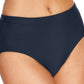 Swim Solutions Women's Mid Rise Bikini Bottoms Swimsuit Blue