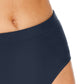 Swim Solutions Women's Mid Rise Bikini Bottoms Swimsuit Blue