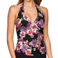 Kallure - Shirred Halter Tankini Top