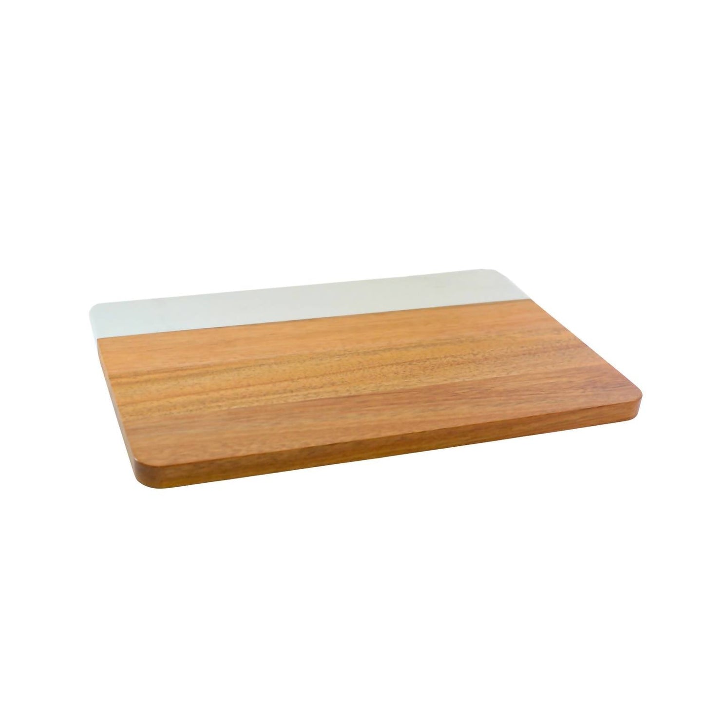 Creative Gifts International - Marble and Acacia Wood Rectangle Board