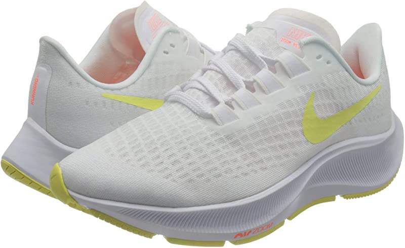 Nike Women's Air Zoom Pegasus 37 Running Shoes White/Zitron/Mango