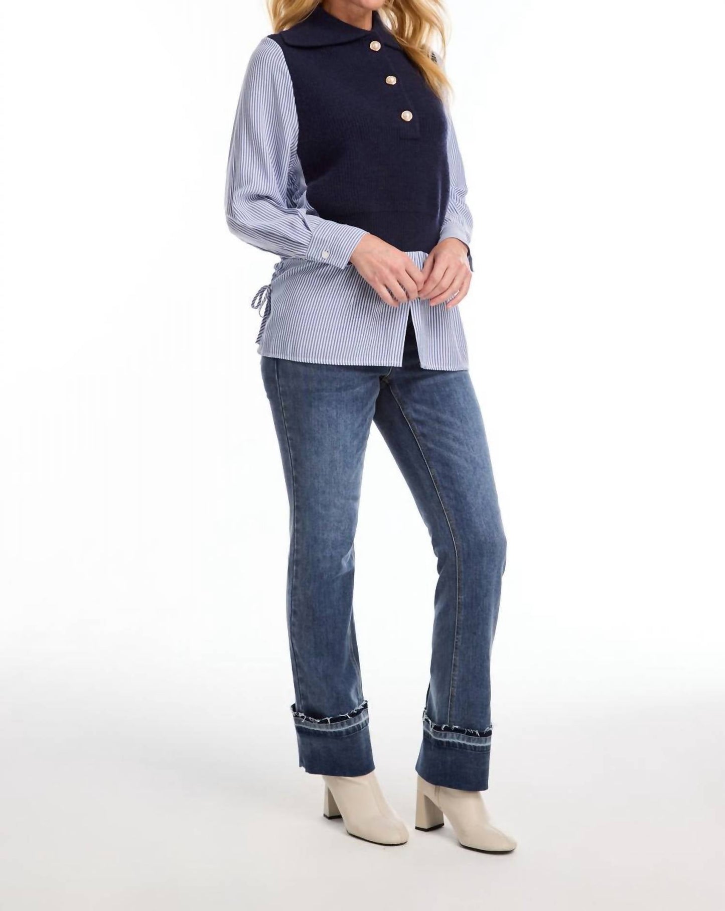 Fdj - Mixed Media Sweater