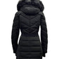 Michael Kors - Belted Faux-fur-trim Hooded Puffer Coat