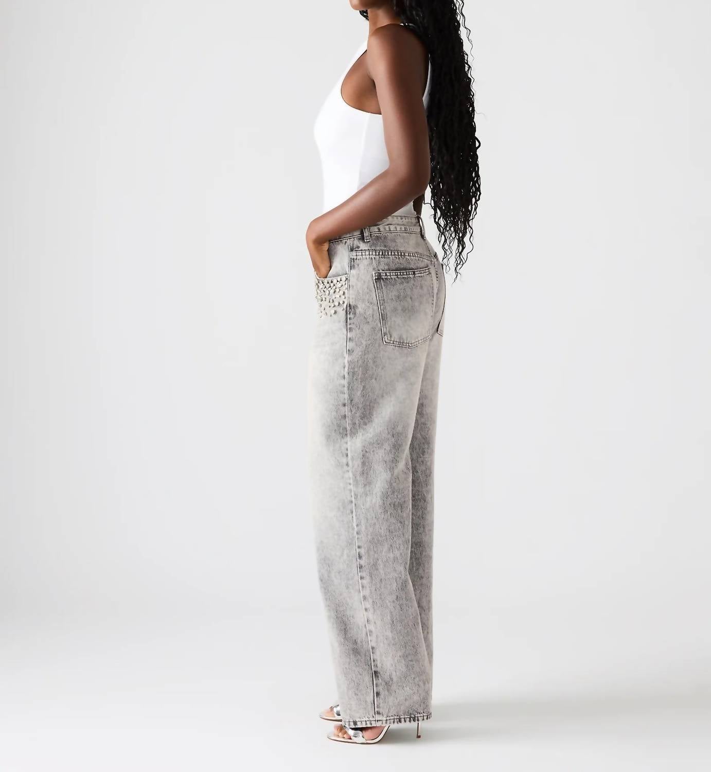 Steve Madden - Eras Rhinestone Embellished Jeans
