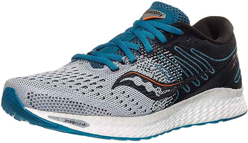 Saucony पुरुषों के फ्रीडम 3 रनिंग शूज़ ग्रे/ब्लू साइज़ 7 D(M) US