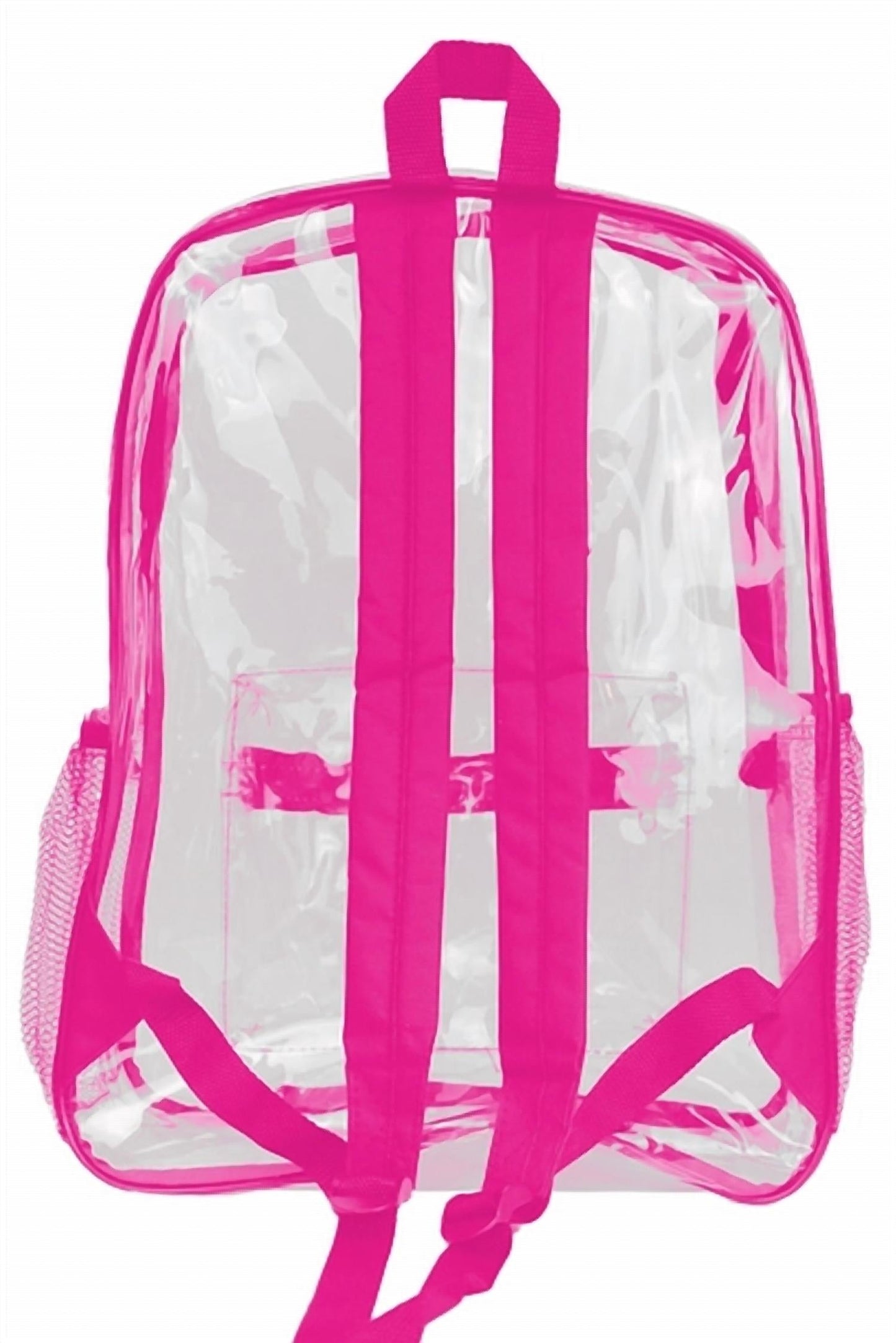 Cap Zone - Women's Extra Large Outlined Clear PVC Backpack