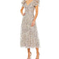 Mac Duggal - Embellished Ruffled Cap Sleeve A Line Dress 68262
