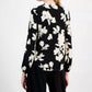 Anne Klein - Tie-front Split-neck Blouse