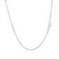 14k White Gold Diamond Cut Cable Link Chain 1.1mm