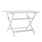 Blissique Outdoor Foldable Wood Dining Table With Slat Design