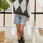Adora - Diamond Print Knit Sweater