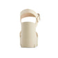 Andrea - Women's Ankle Strap Serrated Sole Heeled Sandals