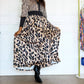 Little Secret Of Mine - Women's Animal Print Long Sleeve Maxi Dress