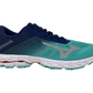 Mizuno Women's Wave Shadow 3 Running Shoe Blue Grass/Glacier Gray Size 6.5 B(M) Us