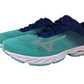 Mizuno Women's Wave Shadow 3 Running Shoe Blue Grass/Glacier Gray Size 6.5 B(M) Us