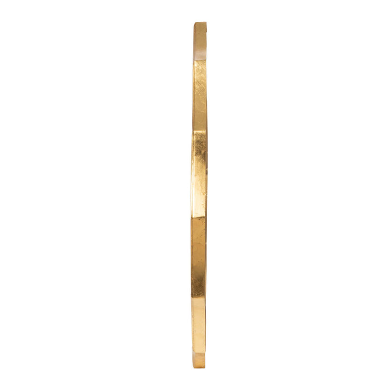 40" Round Sunburst Wall Mirror with Gold Finish
