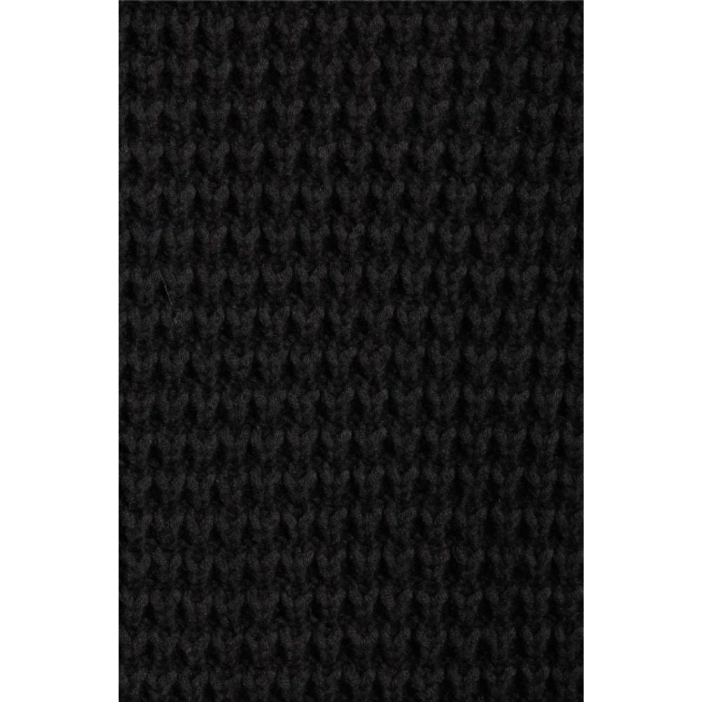 UGG Women's Black Ribbed Oversized Wool-Blend Scarf One Size