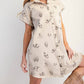 Easel - Western Printed Washed Twill Shirt Dress