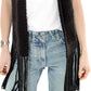 Autumn Cashmere - Diamond Stitch Fringe Vest