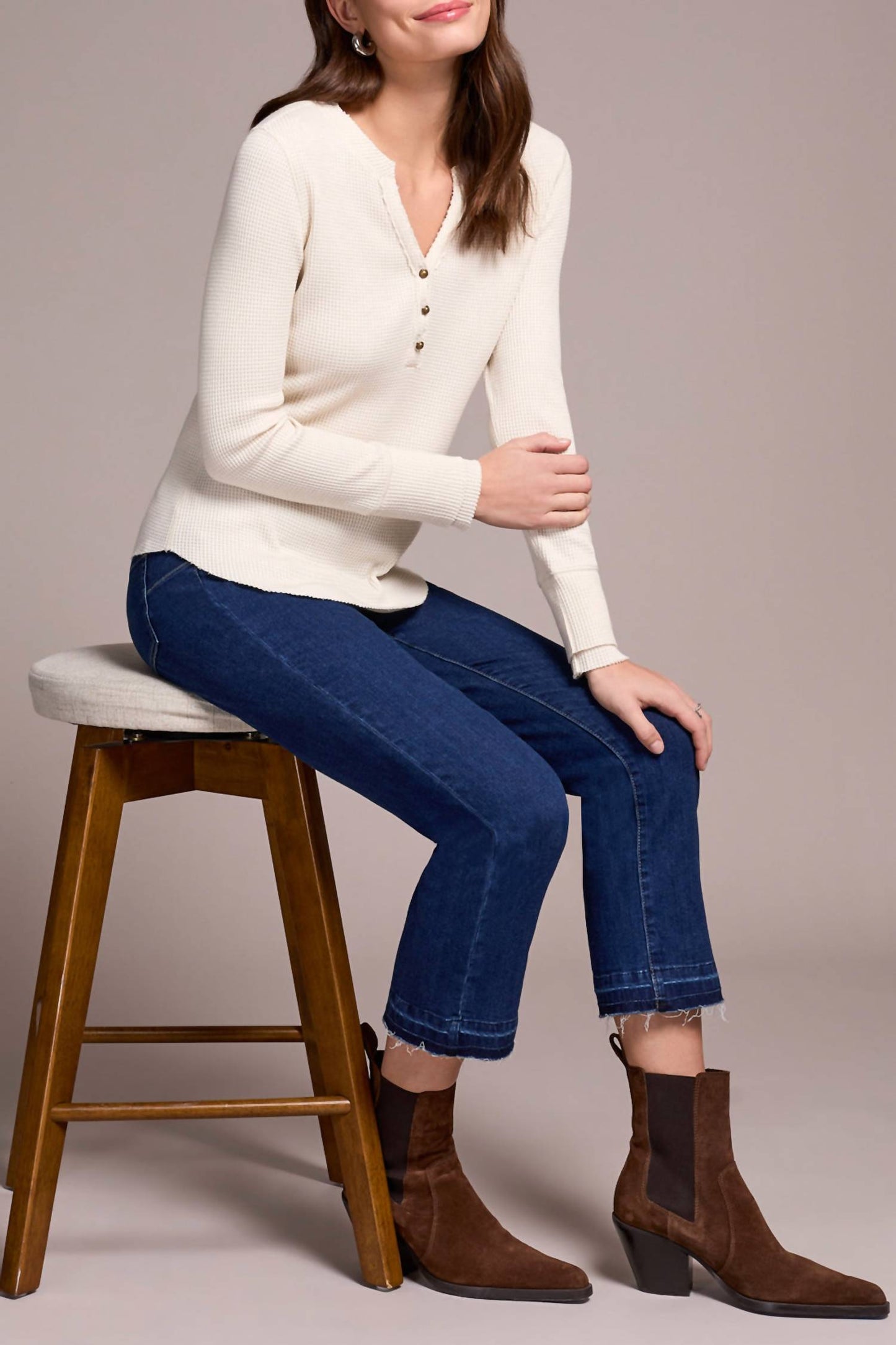 Tribal - Henley Top With Buttons