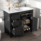 Modern Freestanding Bathroom Vanity With Ceramic Sink