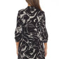 Joseph Ribkoff - Abstract Open Front Longline Blazer