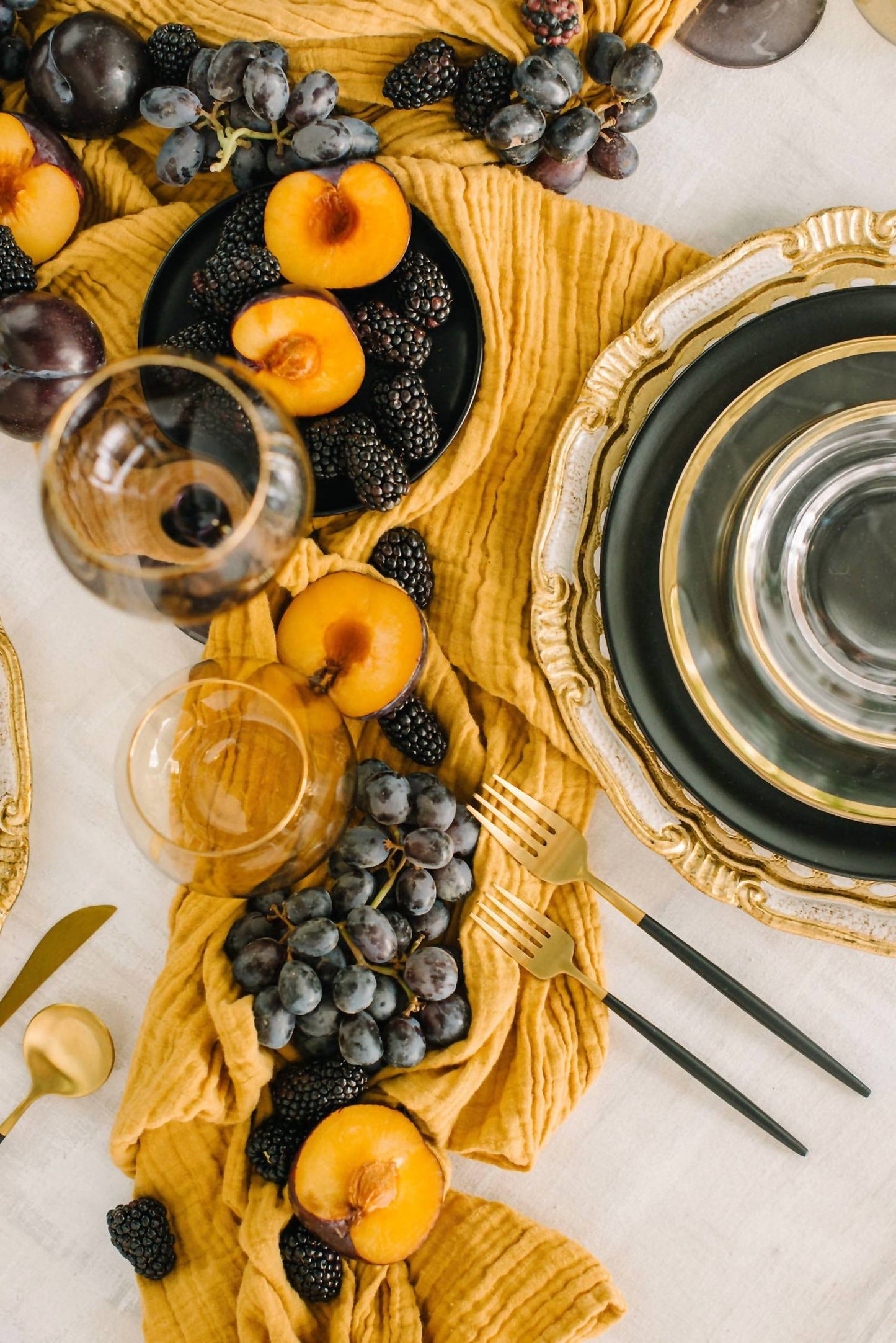 Borrowed Blu - Organic Cotton Table Runner