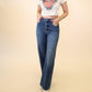 Pistola - Tate High Rise Bowed Wide Leg Jeans