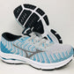 Mizuno Women's Wave Rider 24 Knit Running Shoe Nimbus Cloud/Phantom Size 6 B(M) Us