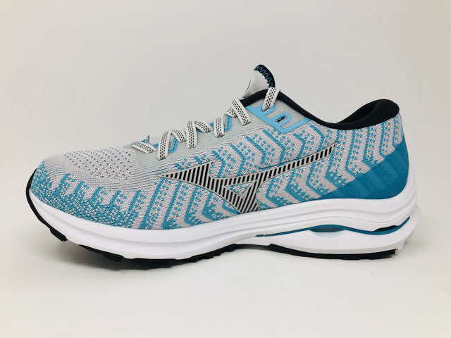 Mizuno Women's Wave Rider 24 Knit Running Shoe Nimbus Cloud/Phantom Size 6 B(M) Us