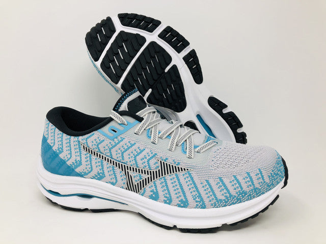 Mizuno Women's Wave Rider 24 Knit Running Shoes Blue Size 12 D(W) Us