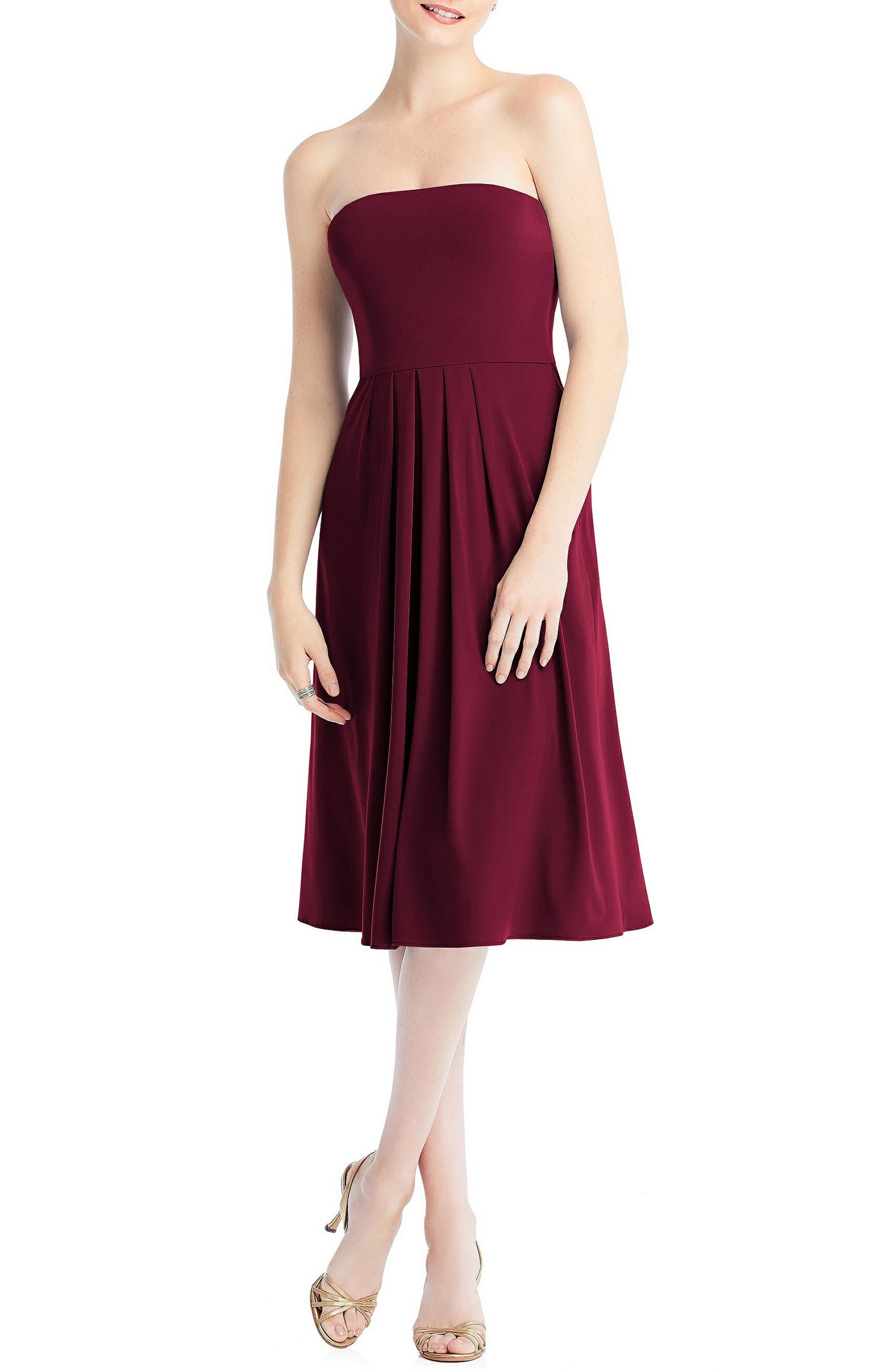 dessy-collection-multi-way-loop-fit-flare-dress-in-cabernet-size-medium