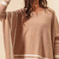 Bibi - Batwing Striped Sweater