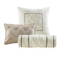 7 Piece Tufted Comforter Set Taupe California King