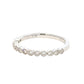 Aamiaa - 0.30 Carat Natural Diamond Round Brilliant And Baguette Band Ring - Size 6.5