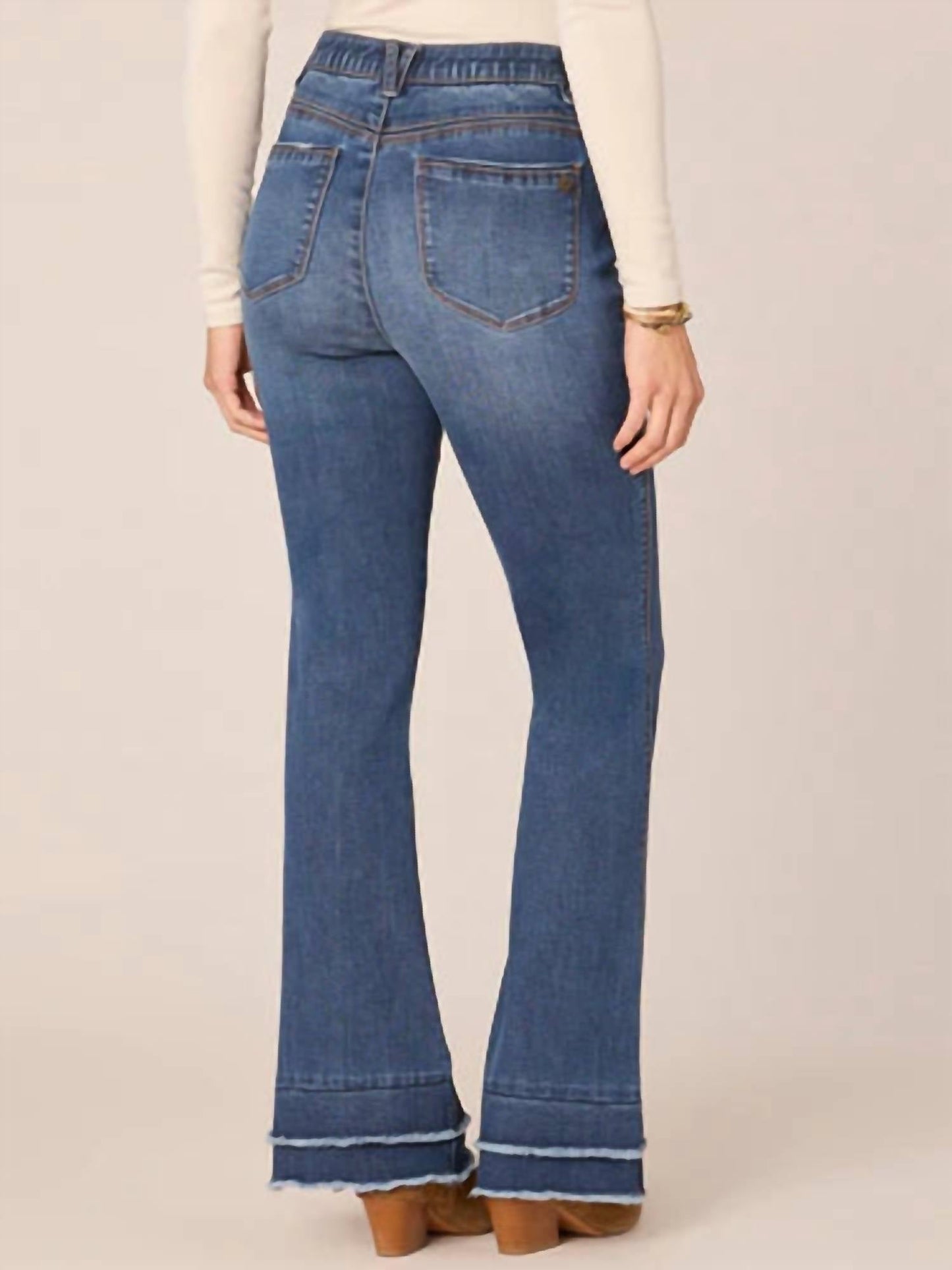 Democracy - High Rise Double Layer Hem Jeans