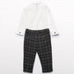 Abel & Lula - Boy's Knit Plaid Pants Set