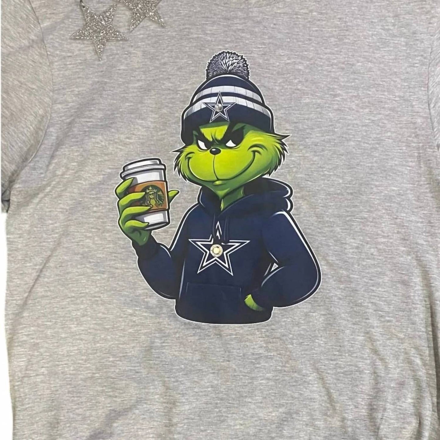 Farm Life Crafting - Women's Dallas Cowboys Grinch Tee