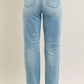 Judy Blue - High Waist Rigid Magic Star Shaped Destroy 90's Straight Leg Jeans