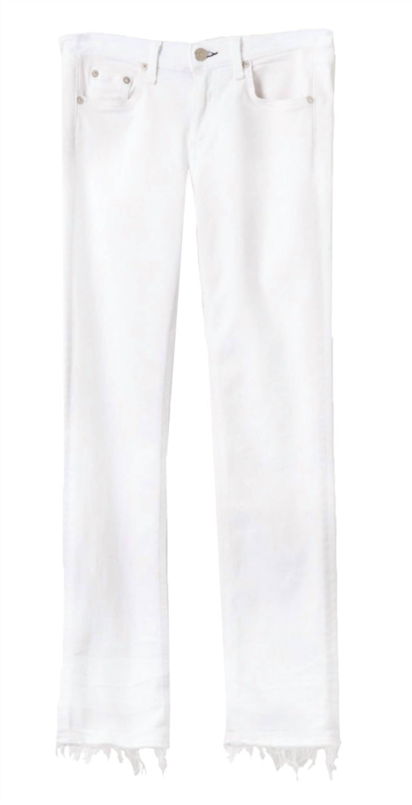 Rag & Bone - Women Fringe Cropped Denim Jeans