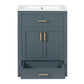 Modern Bathroom Vanity With Integrated Ceramic Sink, 2 Door Cabinet With Tip-Out Drawer