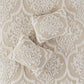 King/Cal King 3 Piece Tufted Cotton Chenille Damask Duvet Cover Set