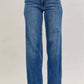 Judy Blue - High Waist Double Button Wide Leg Jeans