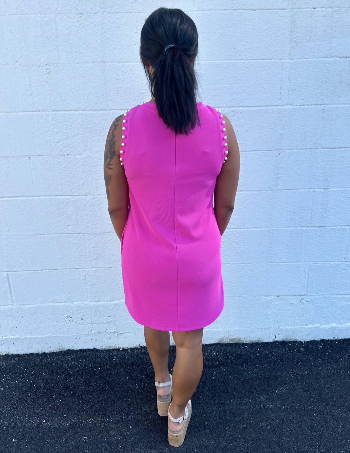 Entro - Our Love Pearl Embellished Dress