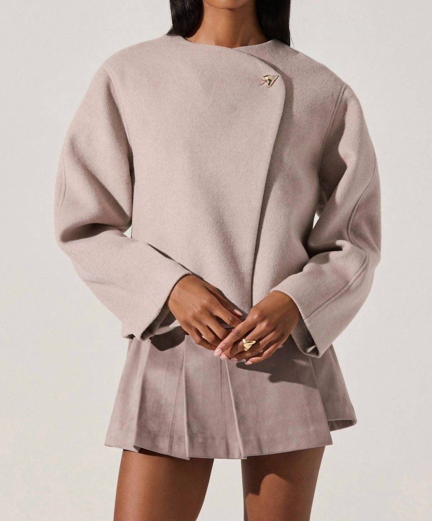 Astr - Jennah Wool-blend Wrap Jacket