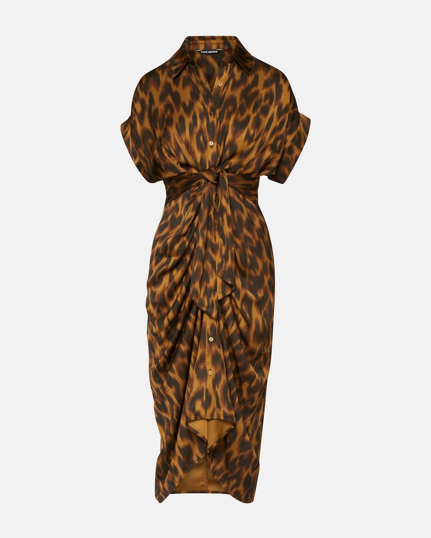 steve-madden-tori-gathered-tie-front-dress